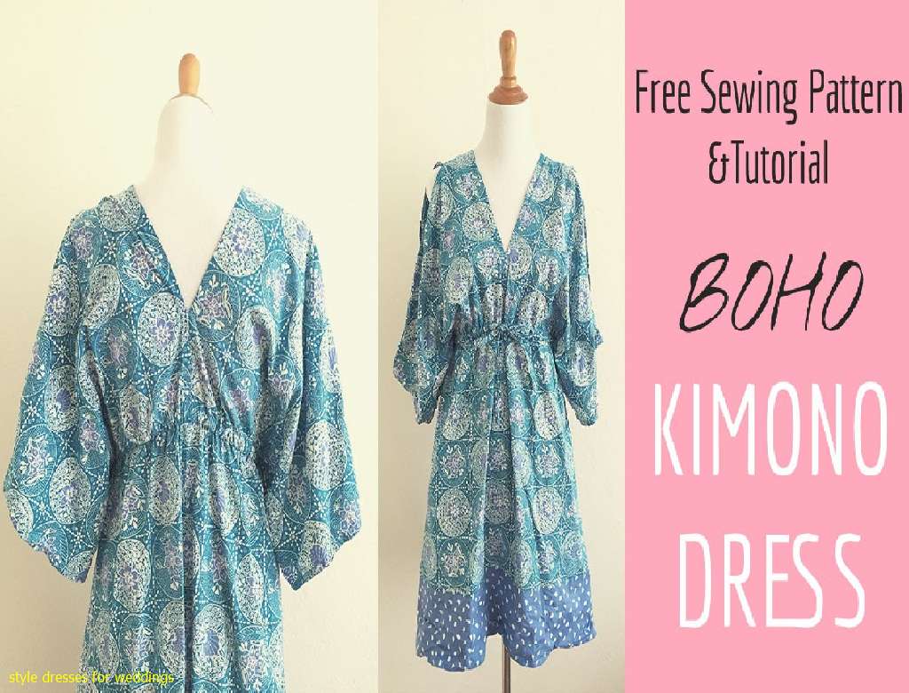 Boho Kimono Dress Sewing Tutorial - Kimono Style Dress Sewing Pattern