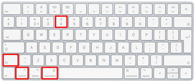 วิธีสกรีนช็อตบน Mac บันทึกพื้นที่ที่ไฮไลท์ลงในคลิปบอร์ด