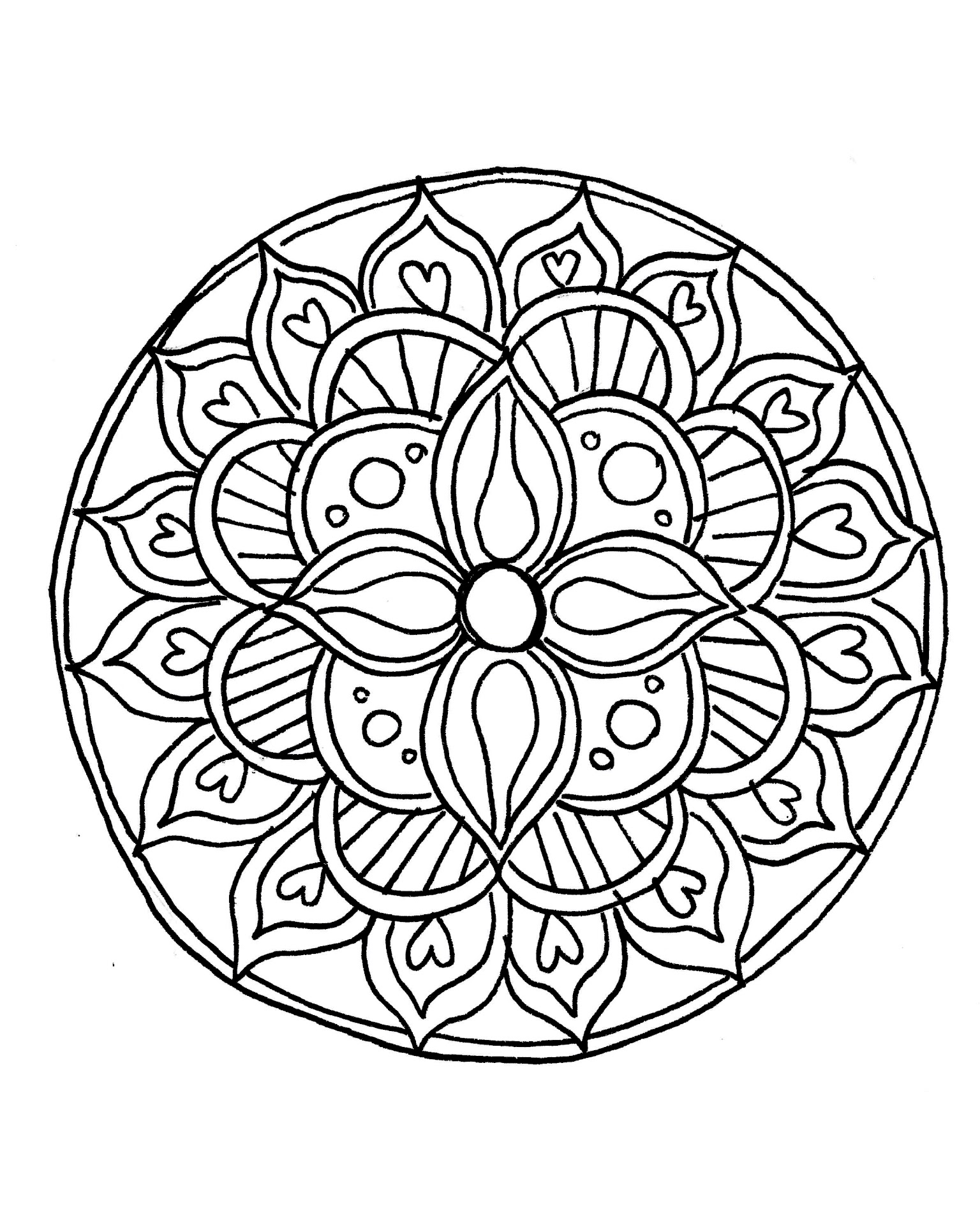 Easy Mandala Designs To Draw