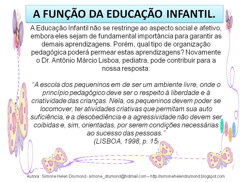 Objetivo Da Educação Infantil - ZULEDU