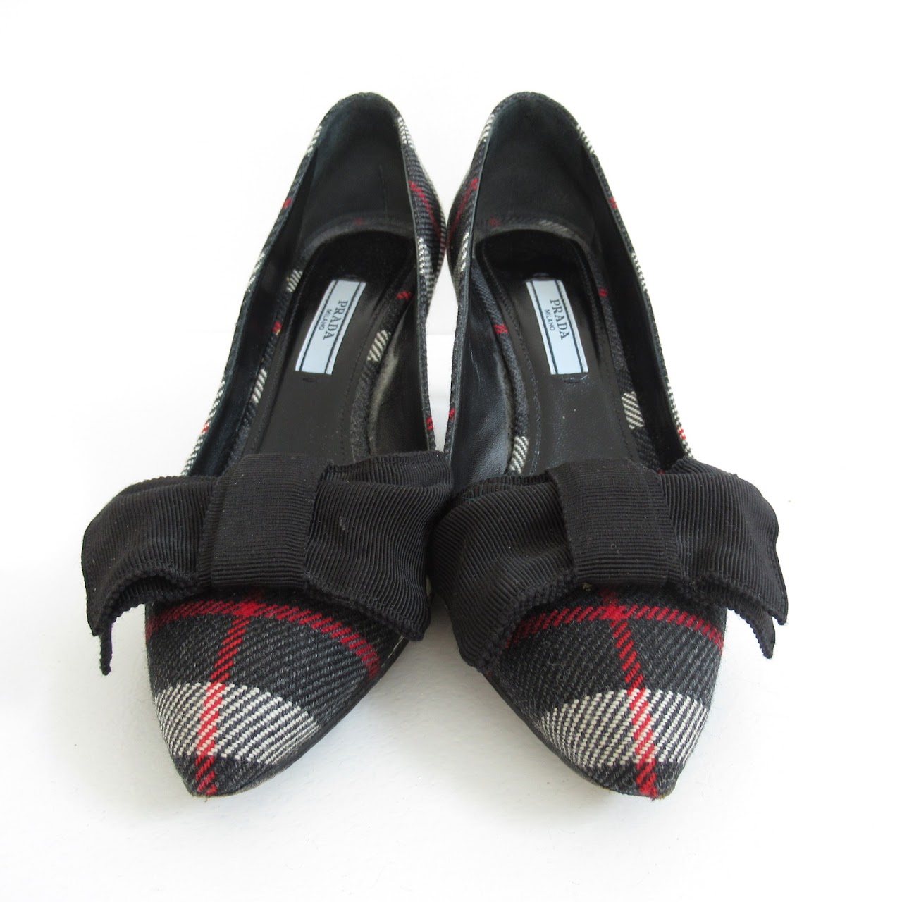 Prada Tartan Pumps