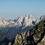El Mangart i el Jalovec pujant cap al Triglav