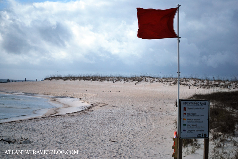 Beach warning flags