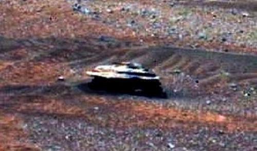 Metallic Ufo Found On Mars