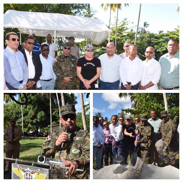 REALIZAN PRIMER PALAZO PARA LA CONSTRUCCIÓN DE LA ESCUELA VOCACIONAL DE LAS FUERZAS ARMADAS Y LA  POLICÍA NACIONAL EN SAMANÁ 