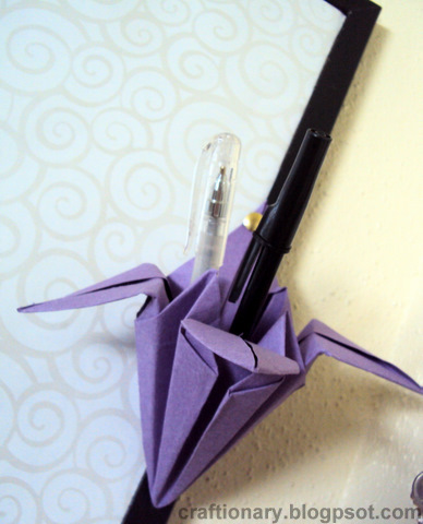 pencil-holder-origami-tulip