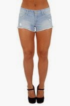 <br />Style 206 - April Girl Ripped Cut Off Denim Short Shorts