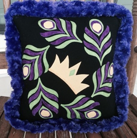 mardi gras pillow