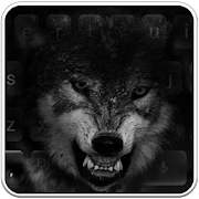 Black Wild Wolf Keyboard  Icon