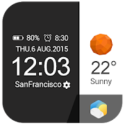 Flat&Card Style weather clock 3.0.0_release Icon