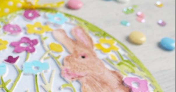 [Pasqua] Decorazione usando gli acquerelli e una fustella Sizzix