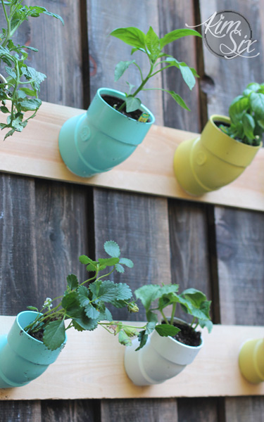 PVC pipe planter