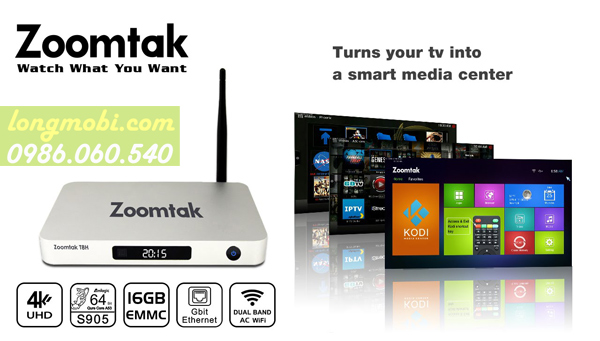 Android tv box zoomtak t8h