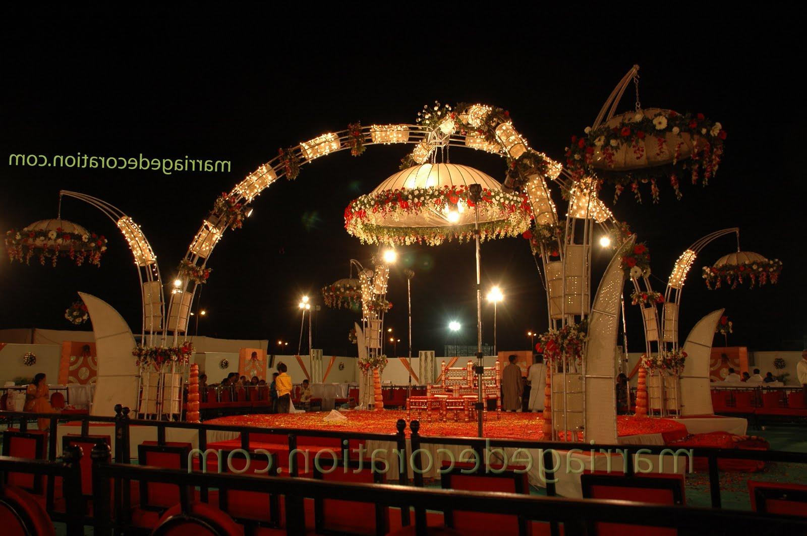 Wedding stage Decorated with