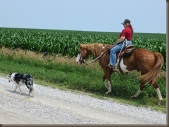 Hueys first trail ride