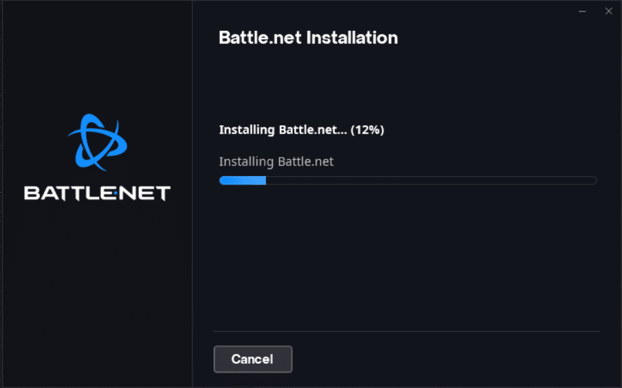 Установка приложения Battle.net.  Исправьте Battle.net, ожидающий другой проблемы с установкой или обновлением.