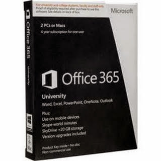 MICROSOFT R4T-00042 / Office 365 University - Subscription License - 1 Mobile Device, 20 GB Online Capacity, 2 PC/Mac / Academic