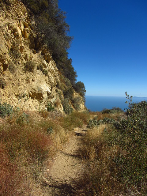 road cut along the mountain