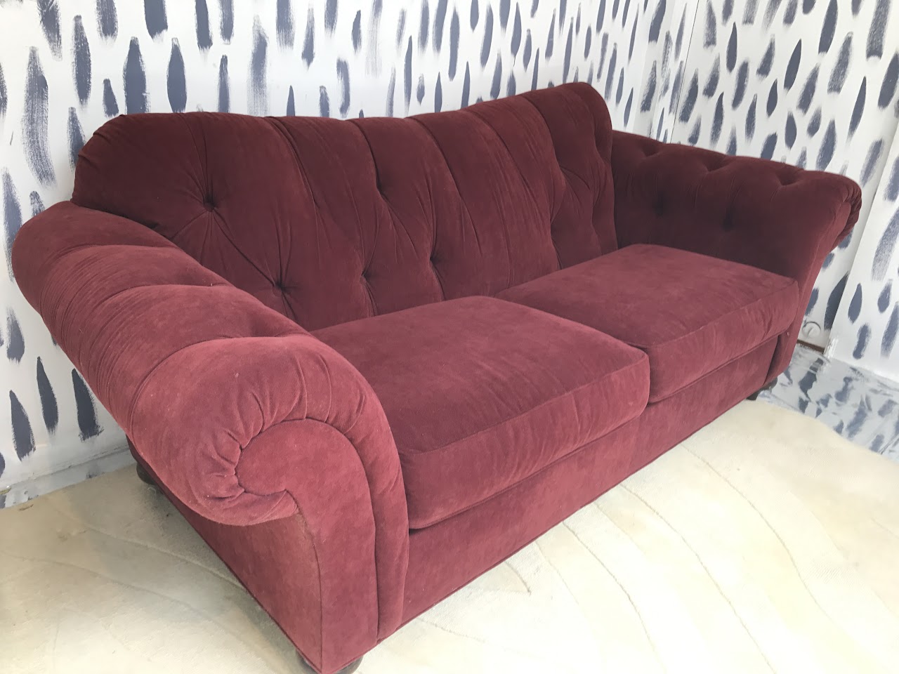 Ethan Allen Tufted Sofa