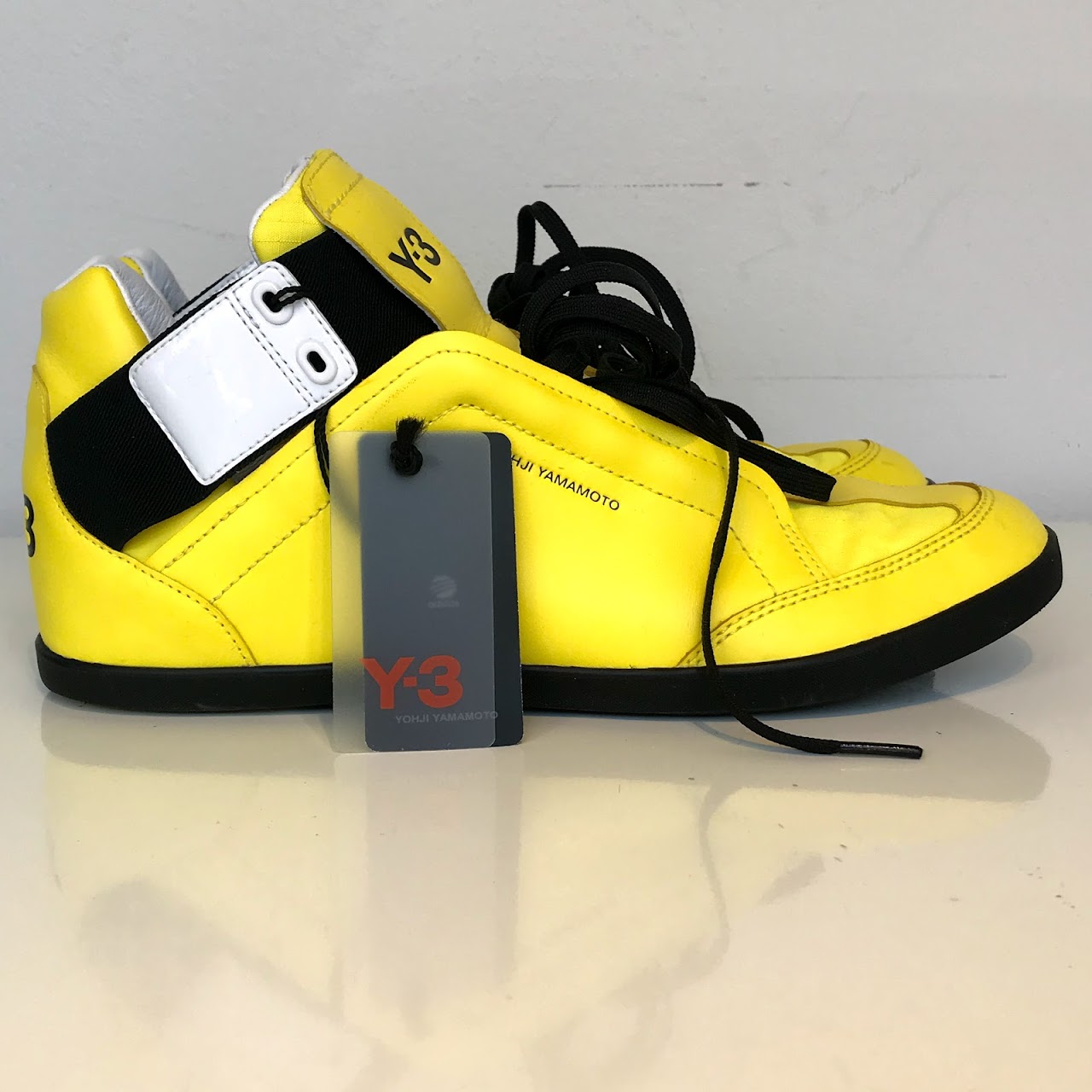 Y-3 Yellow Kazuhiri Cutout Hightops