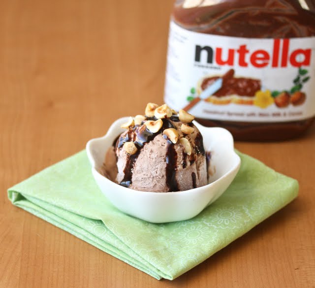 photo of a bowl of Nutella Frozen Yogurt