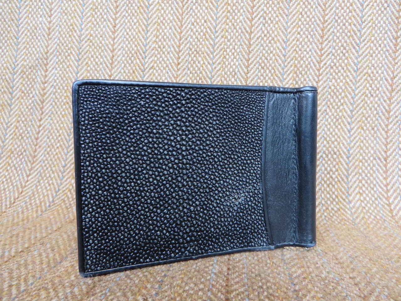 Croton Shagreen and Leather Wallet