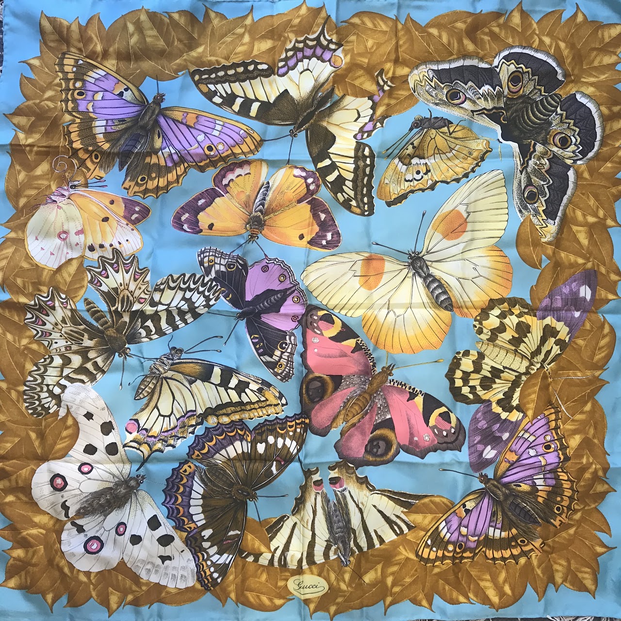 Gucci Silk Lepidoptera Scarf