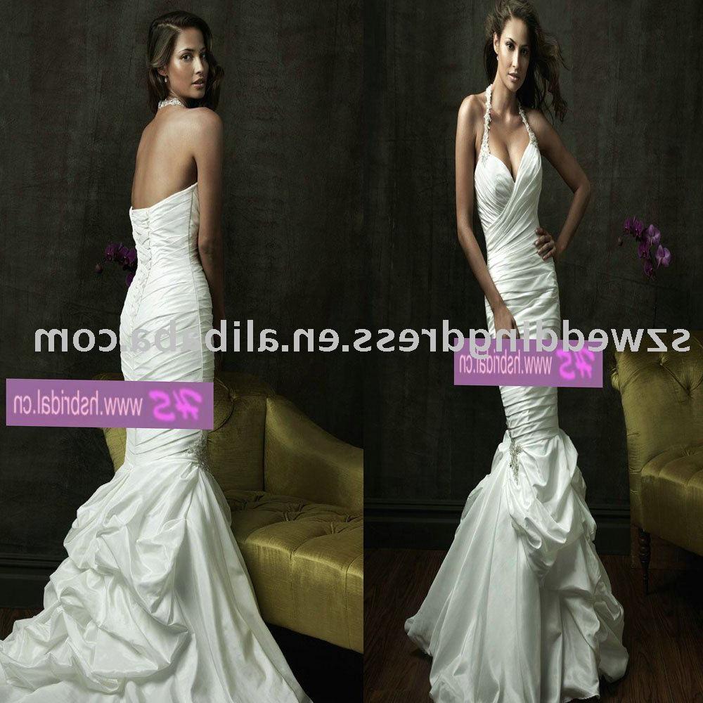 Halter Beaded Wedding Gown