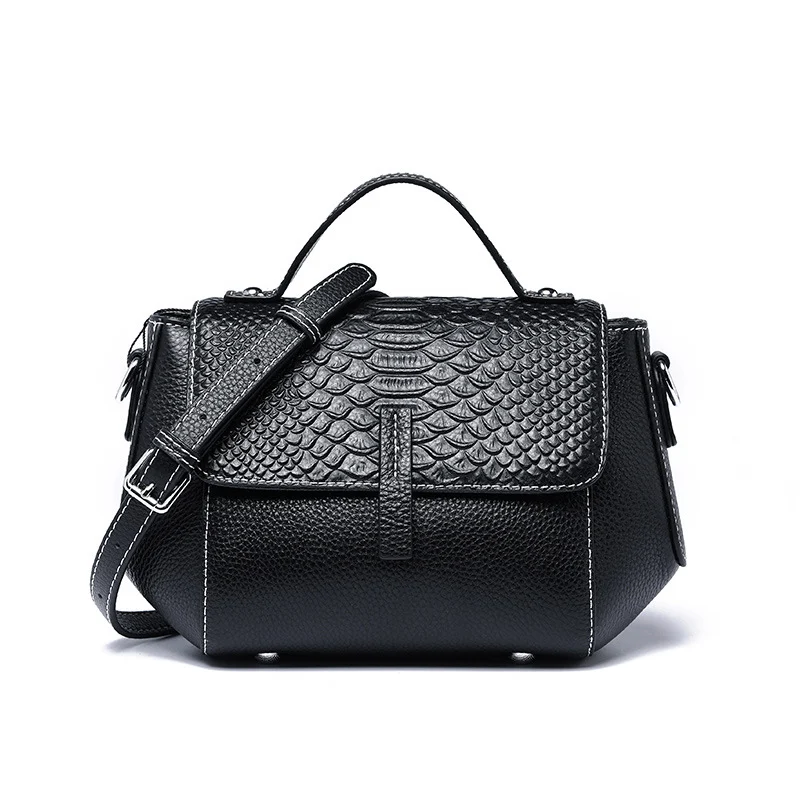 Sac bandoulière femme en cuir de vachette de première couche, tendance et pratique, parfait pour le quotidien et les voyages, élégant et spacieux