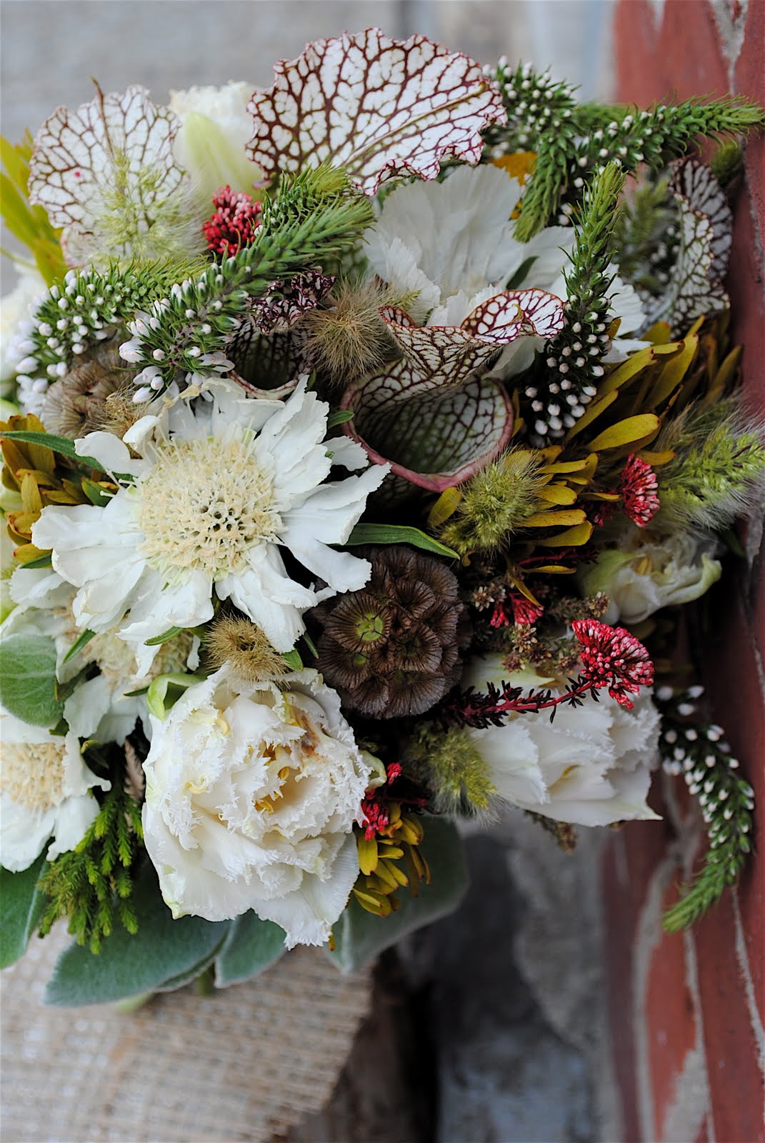 Bohemian wedding flowers, NYC