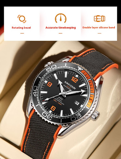 Title 6, Mens Mechanical Watch Luminous Hollow Transpar...