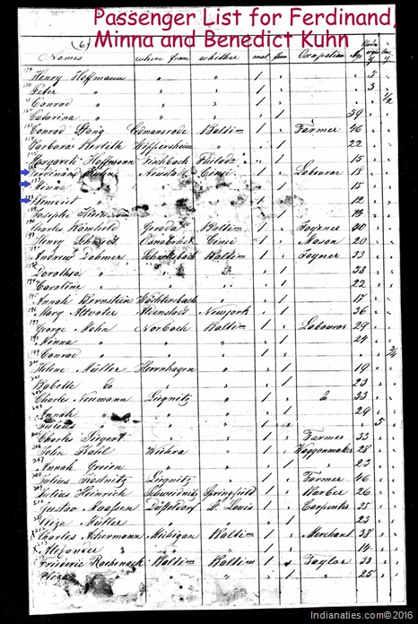 Kuhn Children Passenger List 1857 (3)
