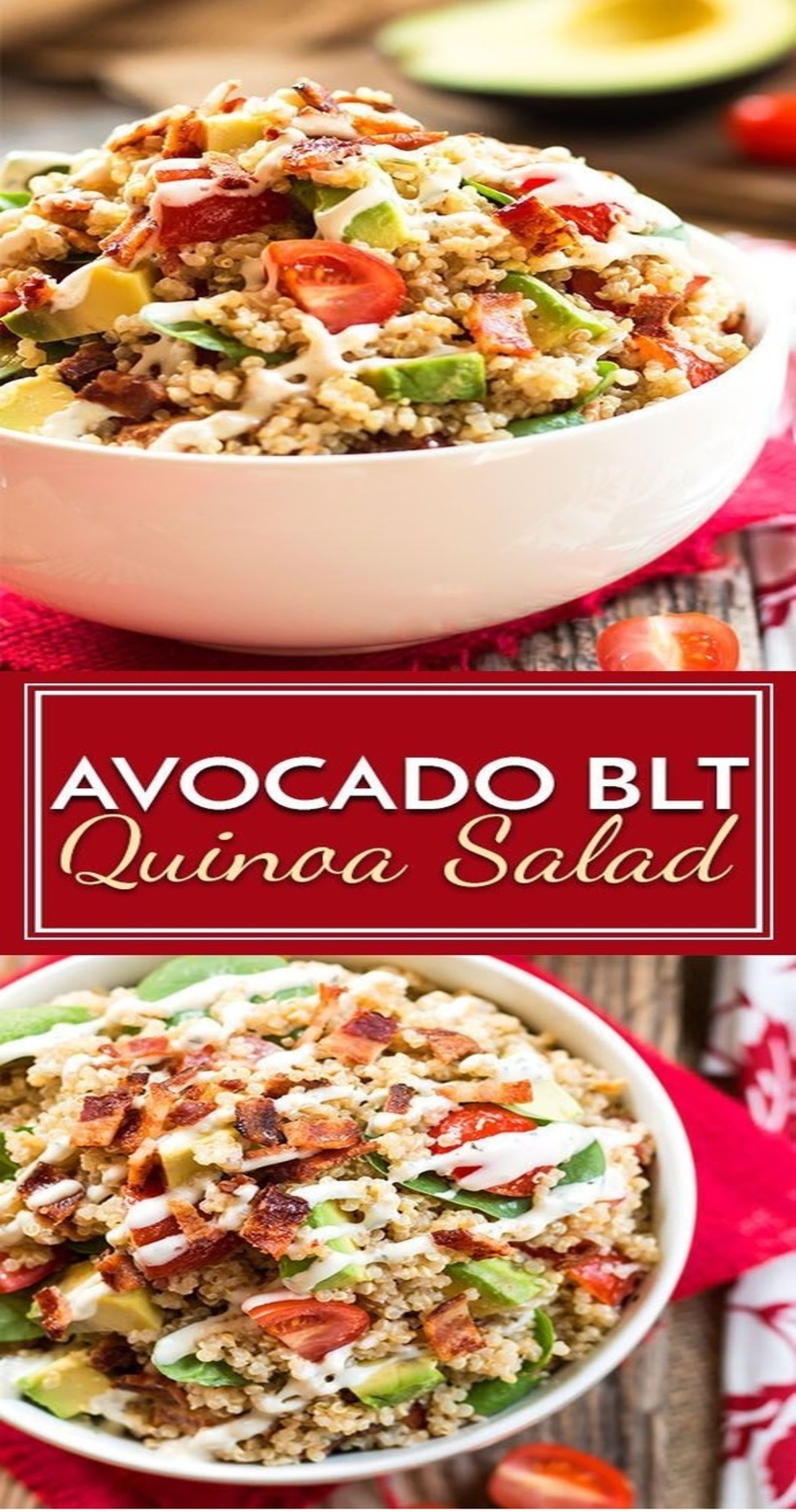 Avocado BLT Quinoa Salad