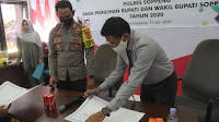 Jelang Pilkada Soppeng Tahun 2020, Polres Soppeng Bersama KPUD Soppeng Gelar Penandatanganan MoU