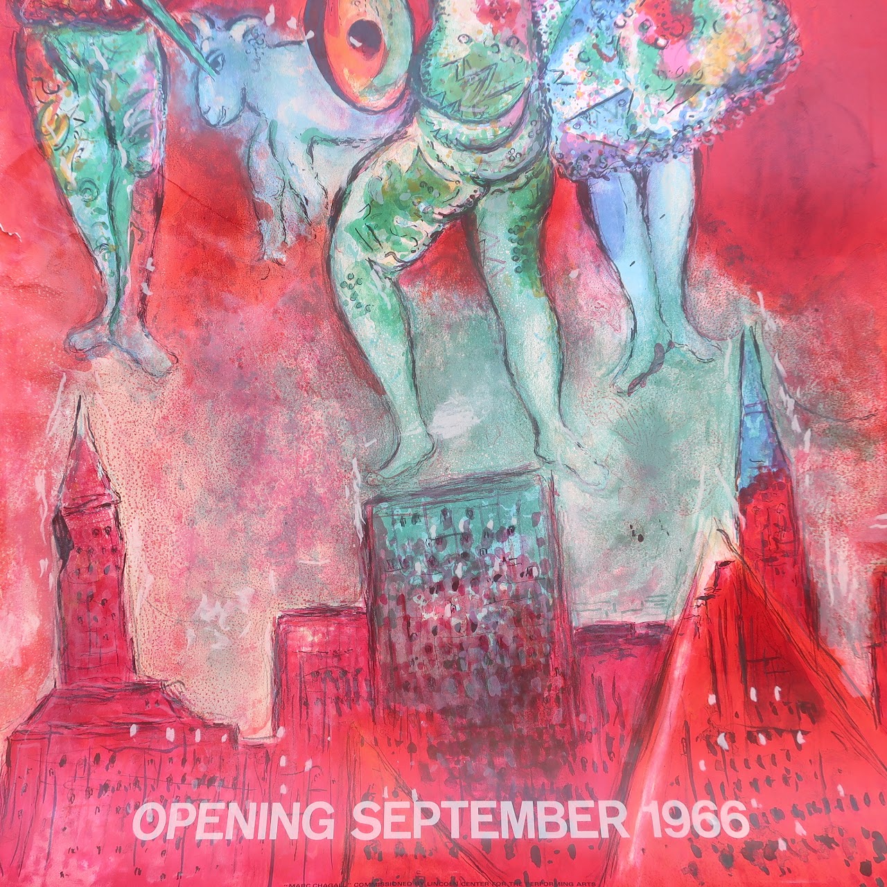 Marc Chagall Metropolitan Opera Mourlot Lithograph Pair