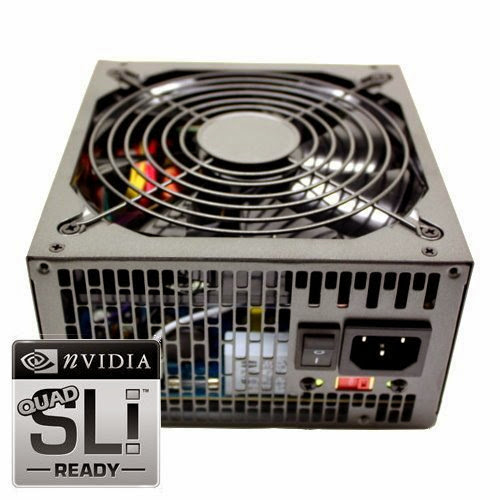  1000 Watt 1000W 140mm Fan ATX Power Supply 12V 2.3 EPS12V 2.92 Quad SLI-ready PCI-Express SATA 20/24 PIN Intel AMD by KENTEK