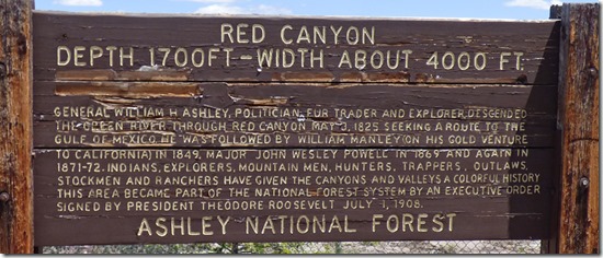  Flaming Gorge at Red Canyon Visitor's Center