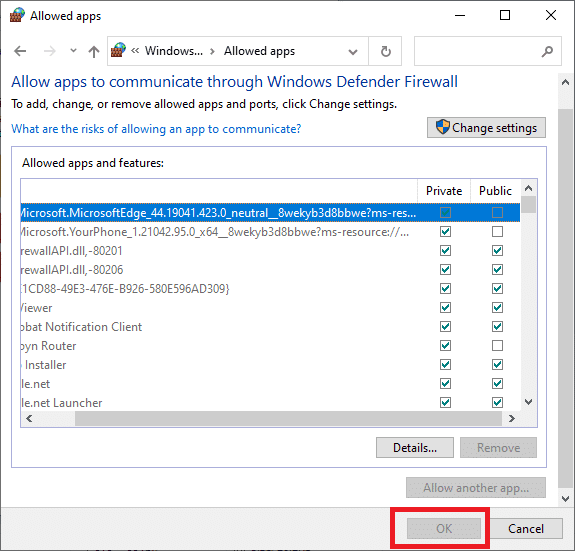 Haga clic en Aceptar para finalizar el proceso.