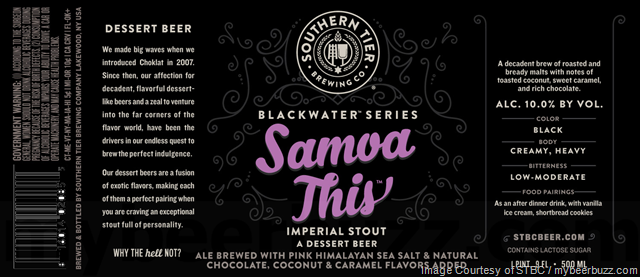 Southern Tier Samoa This Coming To Blackwater Series