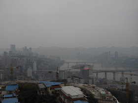 view from the Kansheng Building at Eling Park in Chongqing