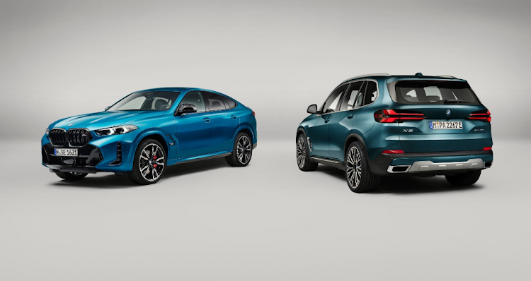 The xLine specification is standard on X5 models and comes with satin aluminium trim and roof rails. The curvier X6 is available with an M Sport package as standard.