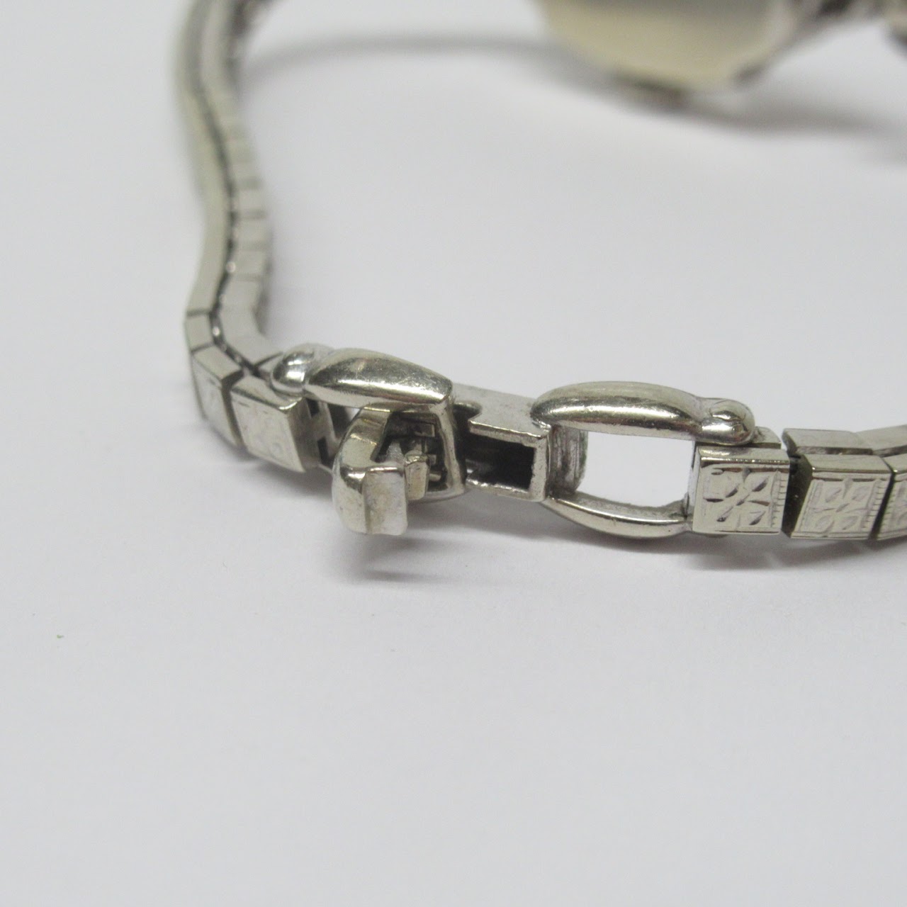 Omega 14K White Gold & Diamond Bracelet Watch