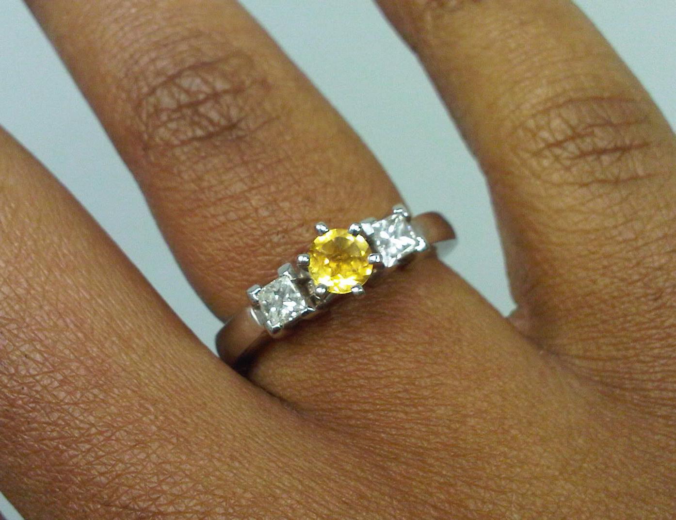 with princess cut diamond