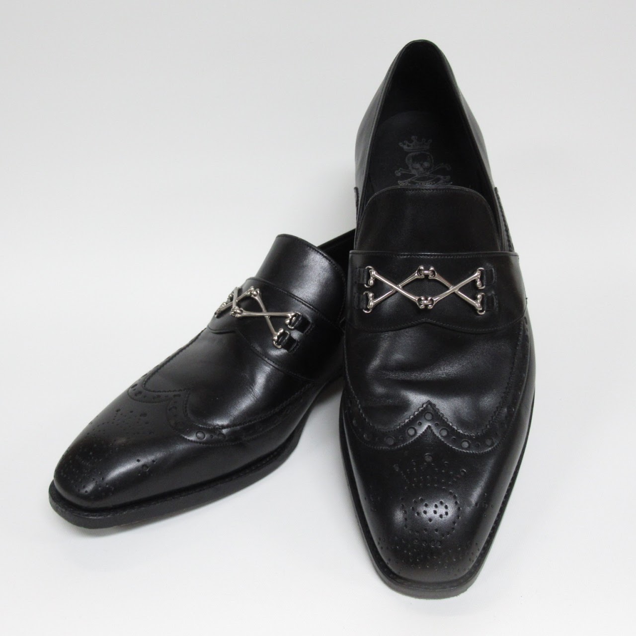 Barker Black Longwing Loafers