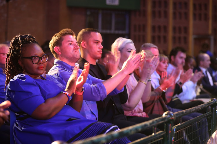 DA leaders at the launch of the DA's 'Rescue South Africa' tour at Eersterus community hall in Tshwane on Wednesday April 10 2024.