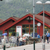 Bij het station van Flåm.