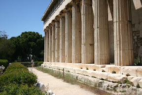 Mom at the Temple of Hephaestus, Agora, Athens