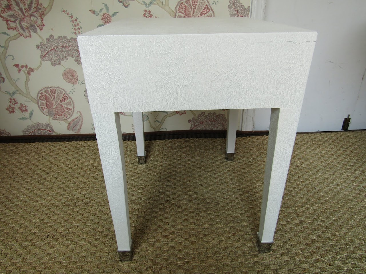 Faux Shagreen End Table