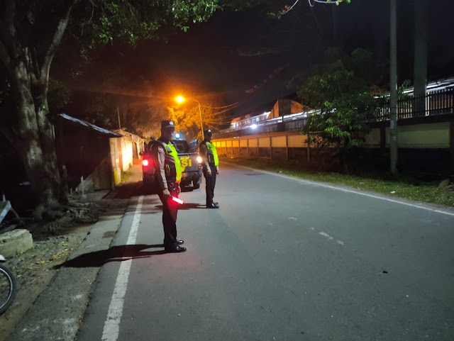 Polsek Padang Hulu Patroli Blue Light, Antisipasi Kenakalan Remaja Di Bulan Ramadhan