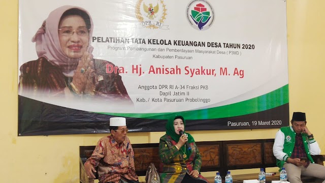 Anggota,DPR RI Selenggarakan Tata Kelola Keuangan Desa di Pasuruan